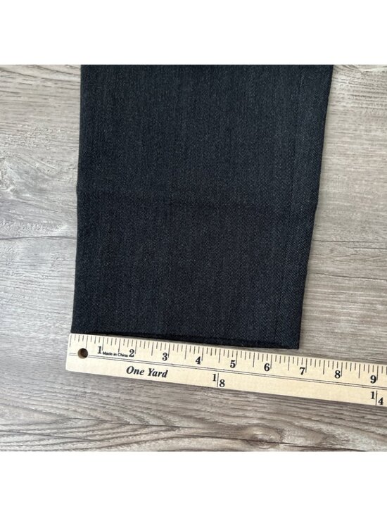 Vince High Waist Flannel Wool Trousers Cropped Length Dark Gray Womens 6 - Picture 6 of 14